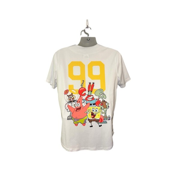 SpongeBob SquarePants Men’s Medium Button Front Athletic Graphic Baseball Jersey - Picture 2 of 3